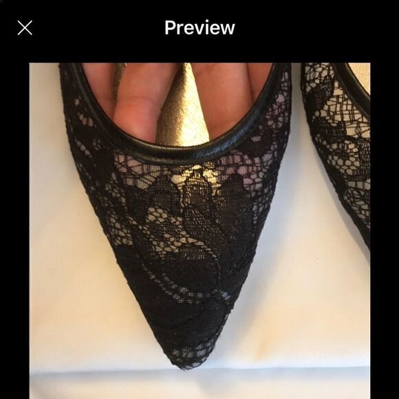 EMY MACK BLACK LACE FLATS. NEW - Picture 3 of 7